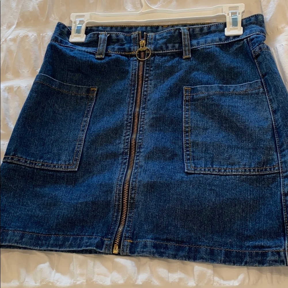 Dark denim skirt